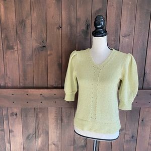 REBECCA TAYLOR Metallic Sweater